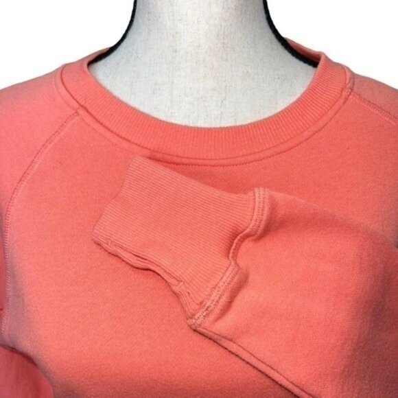 Iceburg Sweatshirt Womens S Coral Cotton Blend Fleece Long Sleeve Pullover - Picture 9 of 14